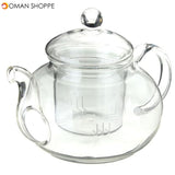 350ML-1000ML Heat Resistant Glass Teapot With Infuser Coffee Tea Leaf