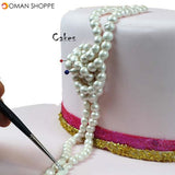 3D Bead Pearl Silicone Fondant Mold Cake Edge Decoration