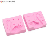 3D Beautiful Swan Fondant Silicone Mould Candle Sugar Chocolate Craft Tool