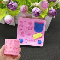 3D Cat Chocolate Candy Jelly Fondant Cake Tool Silicone Mold Baking Pan Bakeware Mould