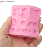 3D Cat Chocolate Candy Jelly Fondant Cake Tool Silicone Mold Baking Pan Bakeware Mould