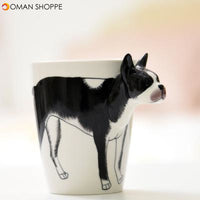 3D Ceramic Mug Pure Hand-painted Animal Cup Cartoon Cup Painted Coffee Mug