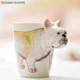 3D Ceramic Mug Pure Hand-painted Animal Cup Cartoon Cup Painted Coffee Mug