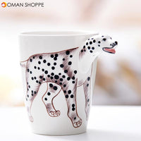 3D Ceramic Mug Pure Hand-painted Animal Cup Cartoon Cup Painted Coffee Mug