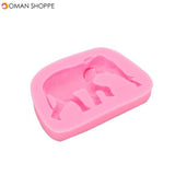 3D Elephant Shape Silicone Cake Fondant Mold Soap Mould Creative Animal Shape Baking Tools