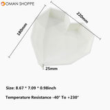 3D Heart Shape Diamond Moulds Silicone