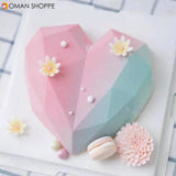 3D Heart Shape Diamond Moulds Silicone