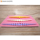 3D Pearl Necklace Silicone Fondant Mold Cake Decorating Mould