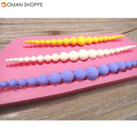 3D Pearl Necklace Silicone Fondant Mold Cake Decorating Mould