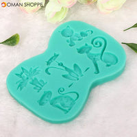 3D Silicone Cat Shape Cake Mold Fondant Cake Decoration