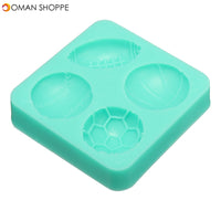 3D Silicone Football Basketball Fondant Mold Cake Sugar Chocolate Baking Tool Baking Mold