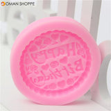 3D Silicone Happy Birthday Fondant Chocolate Mold Mould Cake Decoration