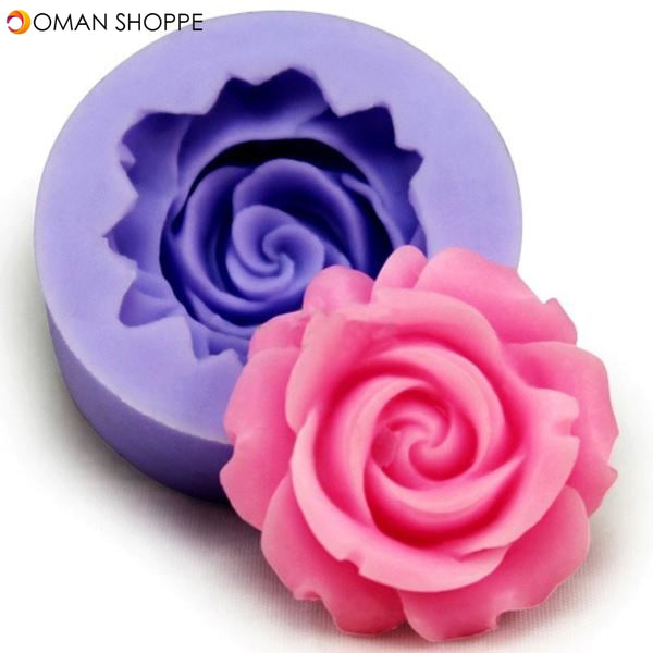 3D Silicone Rose Fondant Mold Pasrty Cake Decorating Mould Baking Tool Bakeware