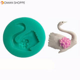 3D Swan Fondant Cake Mold Cake Decorating Tools Silicone Mould 