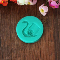 3D Swan Fondant Cake Mold Cake Decorating Tools Silicone Mould 