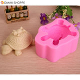 3D Tortoise Frog Silicone Fandant Mold Chocolate Soap Mould