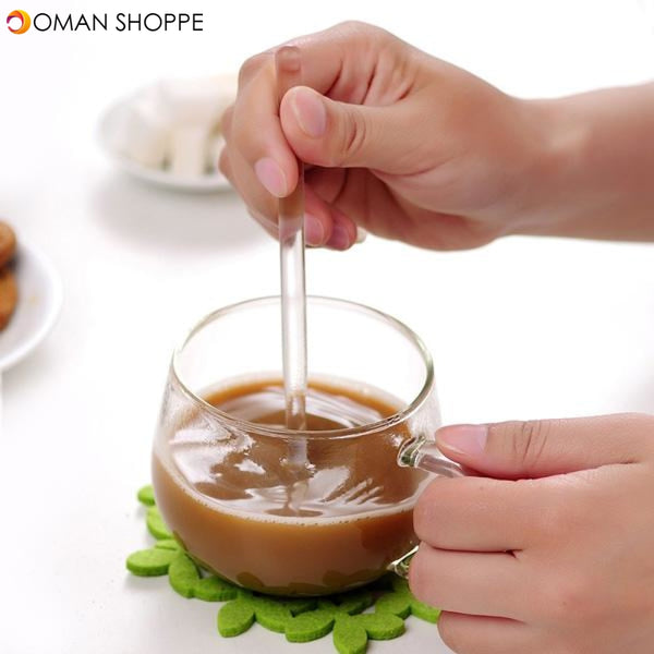 3PCS Borosilicate Transparent Glass Coffee Scoop Sugar Spoon Coffee Spoon Stirring Tools