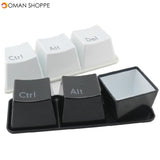 3Pcs Creative Keyboard Tea Cup Keypad Ctrl Del Alt Cup Coffee Mug