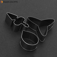 3Pcs Moth Orchid Stainless Steel Cookie Cutter Fondant Cake Mold