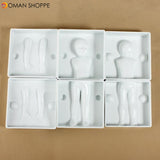 3PCS People Shape Fondant Cake Decorating Tools Cookie Cutters Mold