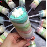 3pcs/lot Clear Cake Push Up Cake Push Pop Containers For Cupcakes, Cake Ice Cream Mold cooking tools 486