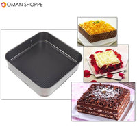 3pcs/set Non-Stick Springform Pan Removable Bottom Bakeware Carbon Steel Cake Molds Round/heart/square Cake Baking Pan B