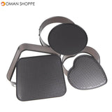 3pcs/set Non-Stick Springform Pan Removable Bottom Bakeware Carbon Steel Cake Molds Round/heart/square Cake Baking Pan B