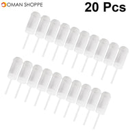 40 pcs Pushable Cake Holders Push Cake Mold Cylinder Shaped Cake Pusher Push Pops Plastic Containers with Lids Size: 17x5 cms