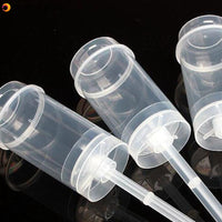 40 pcs Pushable Cake Holders Push Cake Mold Cylinder Shaped Cake Pusher Push Pops Plastic Containers with Lids Size: 17x5 cms