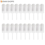 40 pcs Pushable Cake Holders Push Cake Mold Cylinder Shaped Cake Pusher Push Pops Plastic Containers with Lids Size: 17x5 cms