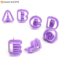 40PCS Plastic Alphabet Letter Cake Biscuit Baking Mould Fondant Cookie Cutters