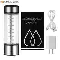 450ml USB Smart Rich Water Ionizer Generator Purifier Transparent Antioxidant Energy Cup 