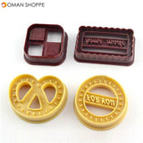 4pcs Geometry Design Cutter Fondant Cake Cookies Sugarcraft Mold