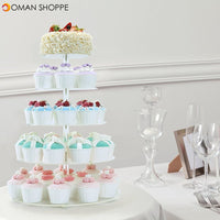 5 Tier Acrylic Cupcake Cake Stand Party Wedding Birthday Cake Tower Display Holder Decorations