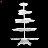 5 Tier Plastic Cupcake Holder White Display Stand Dessert Wedding Birthday Decorations