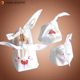 50 Pcs Rabbit Ear Cookie Bags Plastic Candy Biscuit Packaging Bag Wedding Party Supplies