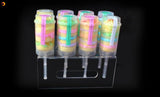 50 pieces Lot Pushable Cake Holders Push Cake Molder Rainbow Cake Pusher Push Pops Plastic Containers with Lids