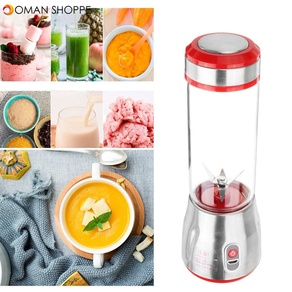 500ml 6 Blade Mini Portable USB Electric Fruit Juicer Blending Machine Juice Maker Juice Shaker