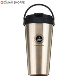 500ML Portable Coffee Vacuum Flasks Insulated Mugs Hot & Cold Cup With Handle Leakproof Stainless Steel Thermos Flask Tea Water Bottle