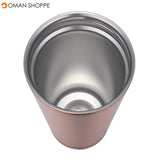 500ml Stainless Steel Mug Portable Home And Office Tumbler Coffee Ice Cup With Drinking Straw