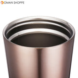 500ml Stainless Steel Mug Portable Home And Office Tumbler Coffee Ice Cup With Drinking Straw