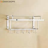 550x385x245mm Hanging Microwave Oven Stand Storage Rack Shelf Space Saving Kitchen Bracket Frame 