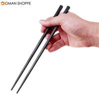 5Pairs (10 PCS) Alloy Non-Slip Reusable Chopsticks Sushi Set Chinese Food Chop Sticks Tableware