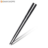 5Pairs (10 PCS) Alloy Non-Slip Reusable Chopsticks Sushi Set Chinese Food Chop Sticks Tableware