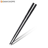 5Pairs (10 PCS) Alloy Non-Slip Reusable Chopsticks Sushi Set Chinese Food Chop Sticks Tableware