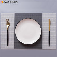 5Pcs/ lot Table PVC Placemats Dining Table Place Mats Non-slip Dish Bowl Placement Heat Resistant Table Decorative Mats