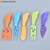 5PCS Stainless Steel Cheese Knives Cutters Shovel Fork Food Dinnerware Kitchen Accessories