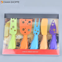 5PCS Stainless Steel Cheese Knives Cutters Shovel Fork Food Dinnerware Kitchen Accessories