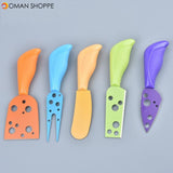 5PCS Stainless Steel Cheese Knives Cutters Shovel Fork Food Dinnerware Kitchen Accessories