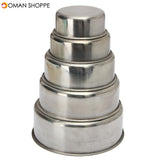 5PCS Stainless Steel Food Container Bowls Crisper Lunch Box Kitchen Food Container